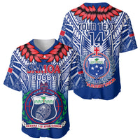 Custom Samoa Rugby Baseball Jersey 2023 Go Manu Samoa With Ula Fala Style - Wonder Print Shop