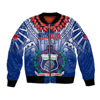 Custom Samoa Rugby Bomber Jacket 2023 Go Manu Samoa With Ula Fala Style - Wonder Print Shop