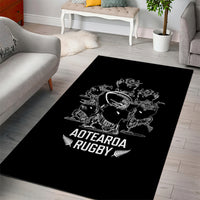 New Zealand Silver Fern Rugby Area Rug Haka Aotearoa Kiwi Dance - Wonder Print Shop