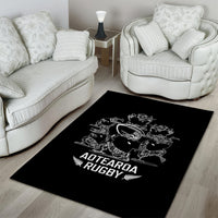 New Zealand Silver Fern Rugby Area Rug Haka Aotearoa Kiwi Dance - Wonder Print Shop