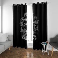 New Zealand Silver Fern Rugby Window Curtain Haka Aotearoa Kiwi Dance - Wonder Print Shop