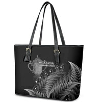 Custom New Zealand Silver Fern Rugby Leather Tote Bag All Black Go Champions 2023 With Trophy Proud - Wonder Print Shop