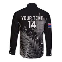 Custom New Zealand Silver Fern Rugby Long Sleeve Button Shirt All Black Go Champions 2023 With Trophy Proud - Wonder Print Shop