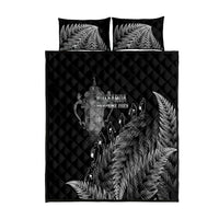 Custom New Zealand Silver Fern Rugby Quilt Bed Set All Black Go Champions 2023 With Trophy Proud - Wonder Print Shop