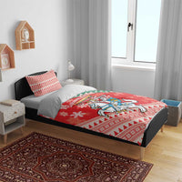 Lietuva Christmas Bedding Set Linksmu Kaledu - Lithuania Coat Of Arms - Wonder Print Shop