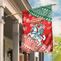 Lietuva Christmas Garden Flag Linksmu Kaledu - Lithuania Coat Of Arms - Wonder Print Shop