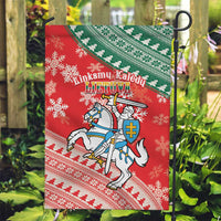 Lietuva Christmas Garden Flag Linksmu Kaledu - Lithuania Coat Of Arms - Wonder Print Shop