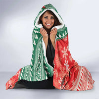 Lietuva Christmas Hooded Blanket Linksmu Kaledu - Lithuania Coat Of Arms