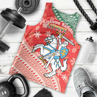 Lietuva Christmas Men Tank Top Linksmu Kaledu - Lithuania Coat Of Arms - Wonder Print Shop
