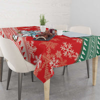 Lietuva Christmas Tablecloth Linksmu Kaledu - Lithuania Coat Of Arms - Wonder Print Shop