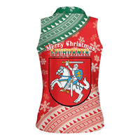 Lietuva Christmas Women Sleeveless Polo Shirt Linksmu Kaledu - Lithuania Coat Of Arms - Wonder Print Shop