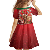 Scotland Christmas Family Matching Tank Maxi Dress and Hawaiian Shirt Highland Cow Santa - Nollaig Chridheil! - Wonder Print Shop