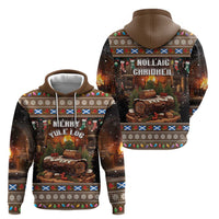 Scotland Christmas Hoodie Merry Yule Log - Wonder Print Shop