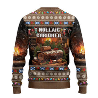 Scotland Christmas Ugly Christmas Sweater Merry Yule Log - Wonder Print Shop