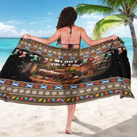 Scotland Christmas Sarong Merry Yule Log - Wonder Print Shop