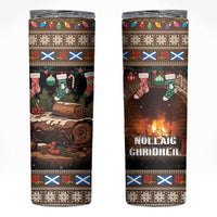 Scotland Christmas Skinny Tumbler Merry Yule Log - Wonder Print Shop