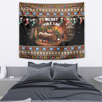 Scotland Christmas Tapestry Merry Yule Log - Wonder Print Shop