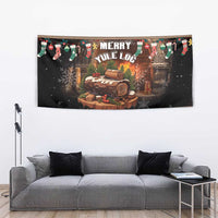 Scotland Christmas Tapestry Merry Yule Log - Wonder Print Shop