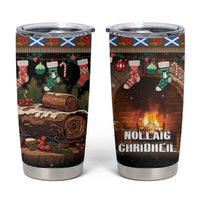 Scotland Christmas Tumbler Cup Merry Yule Log - Wonder Print Shop