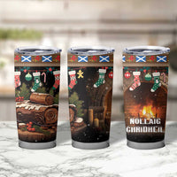 Scotland Christmas Tumbler Cup Merry Yule Log - Wonder Print Shop