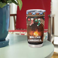 Scotland Christmas Tumbler Cup Merry Yule Log - Wonder Print Shop