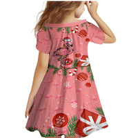 Flamingo Christmas Family Matching Mermaid Dress and Hawaiian Shirt 2023 Seamless Xmas Vibes - Wonder Print Shop