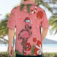 Flamingo Christmas Hawaiian Shirt 2023 Seamless Xmas Vibes - Wonder Print Shop