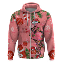 Flamingo Christmas Hoodie 2023 Seamless Xmas Vibes - Wonder Print Shop