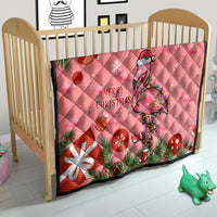 Flamingo Christmas Quilt 2023 Seamless Xmas Vibes - Wonder Print Shop