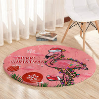 flamingo-christmas-round-carpet-2023-seamless-xmas-vibes