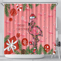 flamingo-christmas-shower-curtain-2023-seamless-xmas-vibes