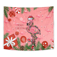 Flamingo Christmas Tapestry 2023 Seamless Xmas Vibes - Wonder Print Shop