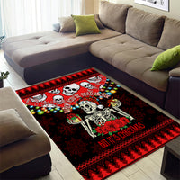 Skull Christmas Area Rug When You Are Dead Inside But It Is Christmas - Wonder Print Shop