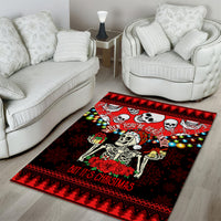 Skull Christmas Area Rug When You Are Dead Inside But It Is Christmas - Wonder Print Shop
