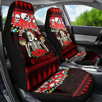 Skull Christmas Car Seat Cover When You Are Dead Inside But It Is Christmas - Wonder Print Shop