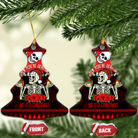 Skull Christmas Ceramic Ornament When You Are Dead Inside But It Is Christmas - Wonder Print Shop