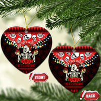 Skull Christmas Ceramic Ornament When You Are Dead Inside But It Is Christmas - Wonder Print Shop