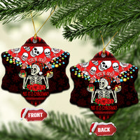 Skull Christmas Ceramic Ornament When You Are Dead Inside But It Is Christmas - Wonder Print Shop