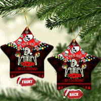 Skull Christmas Ceramic Ornament When You Are Dead Inside But It Is Christmas - Wonder Print Shop