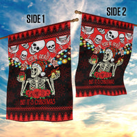 Skull Christmas Garden Flag When You Are Dead Inside But It Is Christmas - Wonder Print Shop