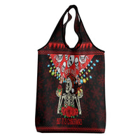 Skull Christmas Grocery Bag When You Are Dead Inside But It Is Christmas