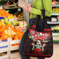 Skull Christmas Grocery Bag When You Are Dead Inside But It Is Christmas