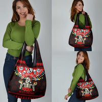 Skull Christmas Grocery Bag When You Are Dead Inside But It Is Christmas