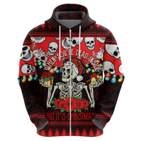 Skull Christmas Hoodie When You Are Dead Inside But It Is Christmas - Wonder Print Shop