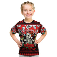 Skull Christmas Kid T Shirt When You Are Dead Inside But It Is Christmas - Wonder Print Shop