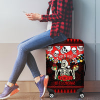 Skull Christmas Luggage Cover When You Are Dead Inside But It Is Christmas - Wonder Print Shop