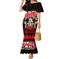 Skull Christmas Mermaid Dress When You Are Dead Inside But It Is Christmas - Wonder Print Shop