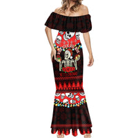 Skull Christmas Mermaid Dress When You Are Dead Inside But It Is Christmas - Wonder Print Shop