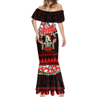 Skull Christmas Mermaid Dress When You Are Dead Inside But It Is Christmas - Wonder Print Shop
