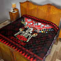 Skull Christmas Quilt When You Are Dead Inside But It Is Christmas - Wonder Print Shop